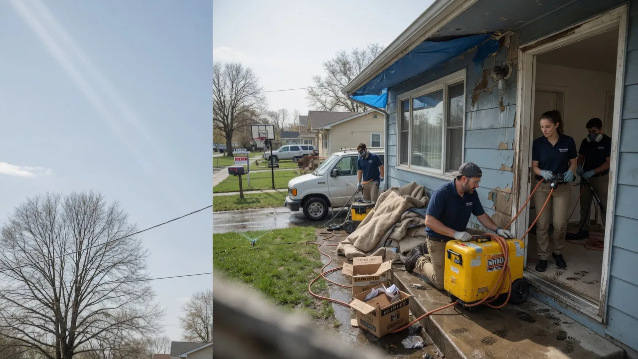 Basement Flood Cleanup in Houston, PA near me